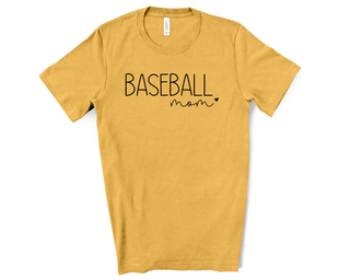 Buy heather-mustard Baseball Mom