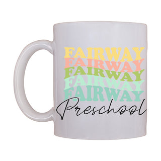 Buy rainbow Fairway Retro Coffee Mug